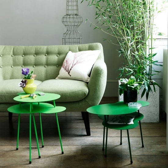 groene meubels