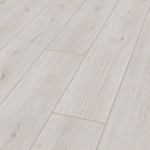 Laminaat wit 8mm dik 4 zijden V-groef. Aanbieding van een vloer die lijkt op een houten vloer en is goedkoop.